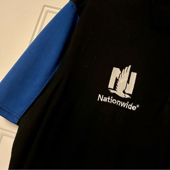 Dale Earnhardt Jr #88 NASCAR S/S Polo Shirt Black Blue Chase Nationwide XXL - Picture 2 of 7